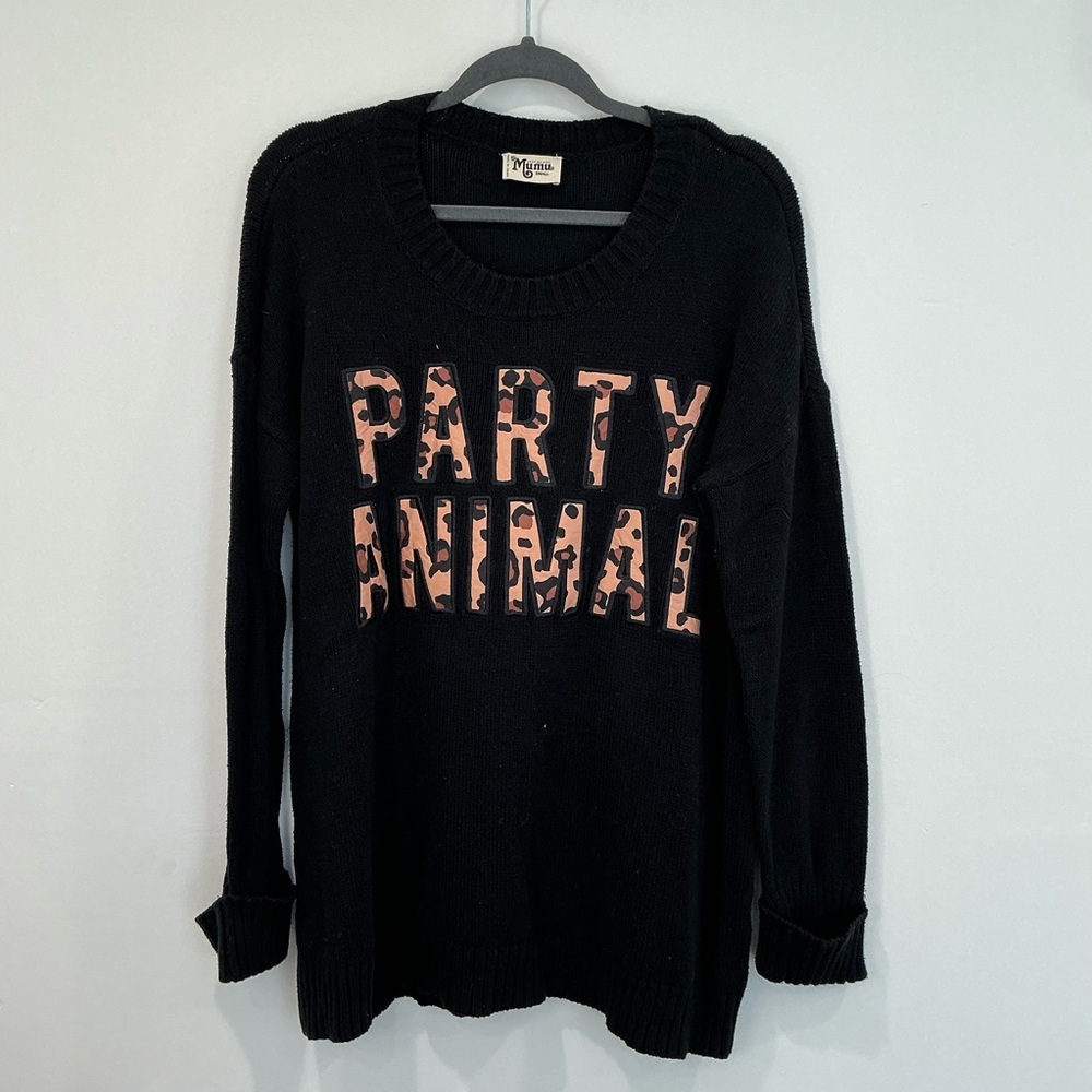 Show Me Your Mumu Party Animal Fireside Sweater - Picture 2 of 6